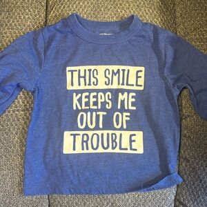 The Children's Place Blue Long-Sleeve Tee with White Graphic